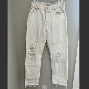 Levi's White Straight Jeans, women's size 31 (US size 12)